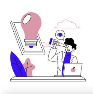 アイデア探索のイラスト